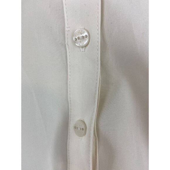 Conrad C Collection Women's White Button Down Top Size 14 - Picture 5 of 12
